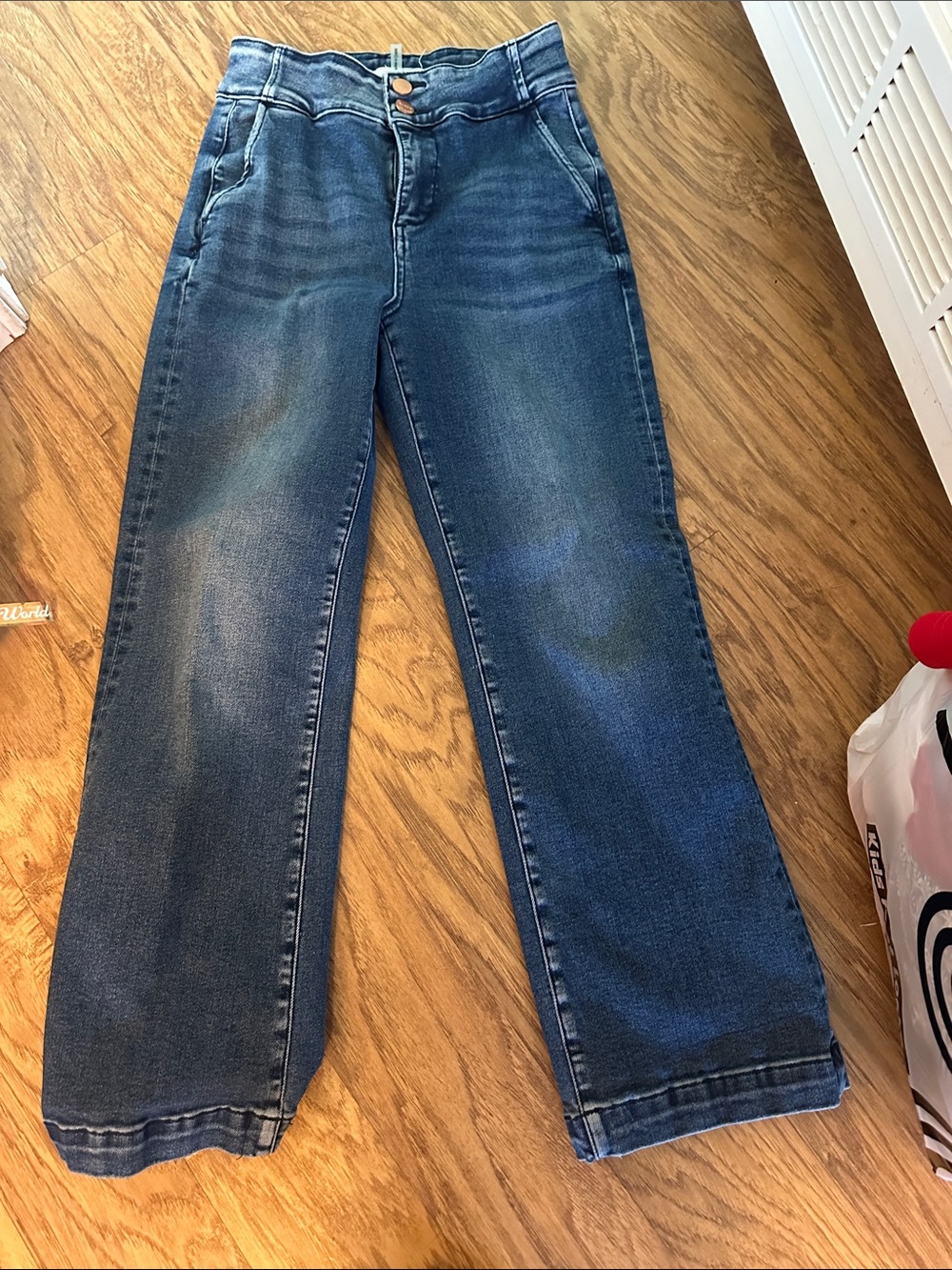 Women's Risen Trouser Jeans - Classic Indigo Stretch